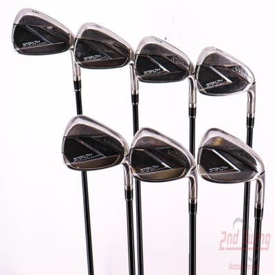 TaylorMade Stealth Iron Set 5-PW AW Fujikura Ventus Red 6 Graphite Regular Right Handed 38.25in