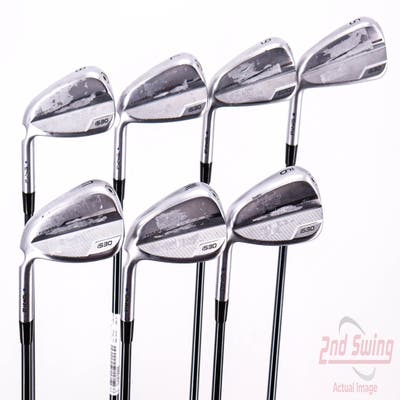 Ping i530 Iron Set 5-PW GW UST Mamiya Recoil 75 Dart Graphite Regular Left Handed Blue Dot 39.25in