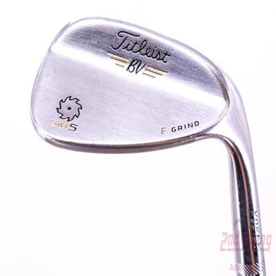 Titleist Vokey SM5 Tour Chrome Wedge Gap GW 52° 8 Deg Bounce F Grind Titleist SM5 BV Steel Wedge Flex Right Handed 35.0in