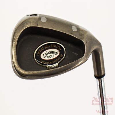 Callaway Big Bertha Tungsten Titanium Single Iron Pitching Wedge PW Stock Steel Shaft Steel Regular Right Handed 35.25in