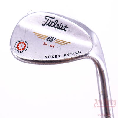 Titleist Vokey Spin Milled Wedge Lob LW 58° 8 Deg Bounce Titleist Vokey BV Steel Wedge Flex Right Handed 34.5in