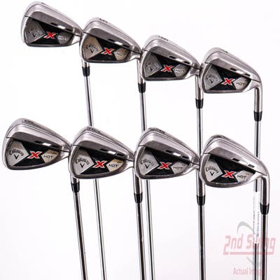 Callaway X Hot N14 Iron Set 4-PW AW Callaway X Steel Steel Uniflex Right Handed 38.75in