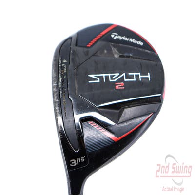 TaylorMade Stealth 2 Fairway Wood 3 Wood 3W 15° Fujikura Ventus Red TR 6 Graphite Stiff Left Handed 42.5in