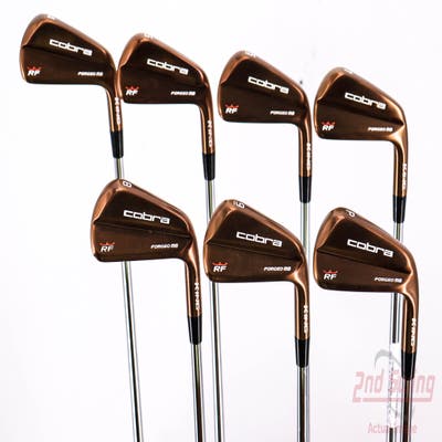 Mint Cobra KING RF Forged MB Copper Iron Set 4-PW FST KBS Tour $-Taper Steel Stiff Right Handed 38.0in