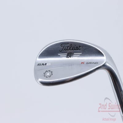 Titleist Vokey SM6 Tour Chrome Wedge Lob LW 58° 12 Deg Bounce K Grind SM6 BV Steel Wedge Flex Right Handed 35.0in