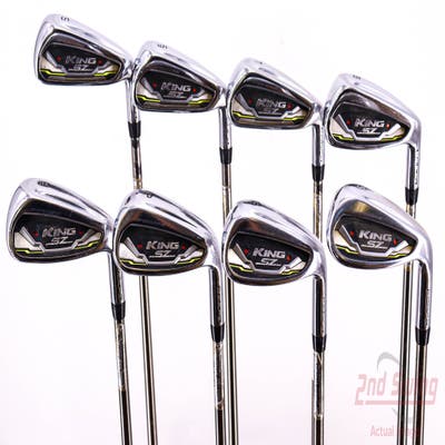 Cobra KING SpeedZone Iron Set 5-PW GW SW UST Mamiya Recoil ESX 460 F3 Steel Regular Right Handed 38.25in