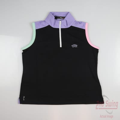 New W/ Logo Womens Ralph Lauren RLX Sleeveless Polo MSRP $99