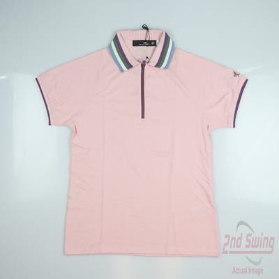 New W/ Logo Womens Ralph Lauren RLX Polo Medium M Pink MSRP $110