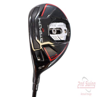 TaylorMade Stealth 2 Plus Fairway Wood 5 Wood 5W 18° Mitsubishi Kai'li Red 65 Graphite Regular Left Handed 42.5in