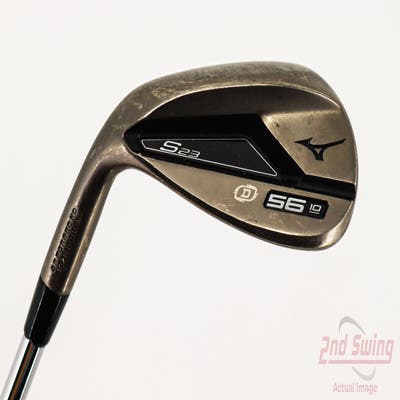 Mizuno S23 Copper Cobalt Wedge Sand SW 56° 10 Deg Bounce D Grind FST KBS Hi-Rev 2.0 Steel Wedge Flex Left Handed 35.5in