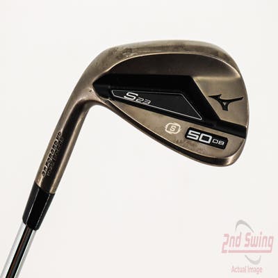 Mizuno S23 Copper Cobalt Wedge Gap GW 50° 8 Deg Bounce S Grind FST KBS Hi-Rev 2.0 Steel Wedge Flex Left Handed 35.5in