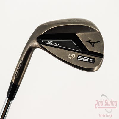 Mizuno S23 Copper Cobalt Wedge Sand SW 56° 10 Deg Bounce D Grind FST KBS Hi-Rev 2.0 Steel Wedge Flex Left Handed 35.5in