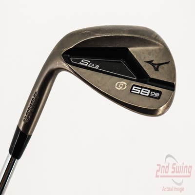 Mizuno S23 Copper Cobalt Wedge Lob LW 58° 8 Deg Bounce C Grind FST KBS Hi-Rev 2.0 Steel Wedge Flex Left Handed 35.5in