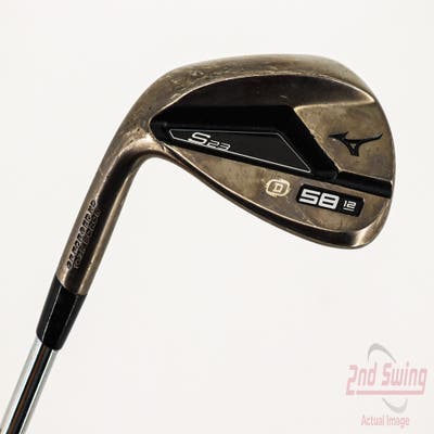 Mizuno S23 Copper Cobalt Wedge Lob LW 58° 12 Deg Bounce D Grind FST KBS Hi-Rev 2.0 Steel Wedge Flex Left Handed 35.5in