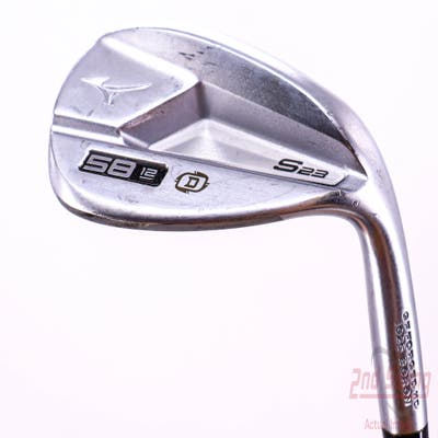 Mizuno S23 Satin Chrome Wedge Lob LW 58° 12 Deg Bounce D Grind FST KBS Hi-Rev 2.0 115 Steel Wedge Flex Right Handed 35.5in