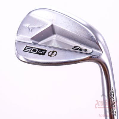 Mizuno S23 Satin Chrome Wedge Gap GW 50° 8 Deg Bounce S Grind FST KBS Hi-Rev 2.0 115 Steel Wedge Flex Right Handed 35.5in