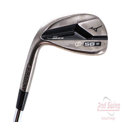 Mizuno S23 Copper Cobalt Wedge Lob LW 58° 12 Deg Bounce D Grind FST KBS Hi-Rev 2.0 Steel Wedge Flex Left Handed 35.5in