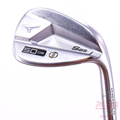 Mizuno S23 Satin Chrome Wedge Gap GW 50° 8 Deg Bounce S Grind FST KBS Hi-Rev 2.0 115 Steel Wedge Flex Right Handed 35.5in