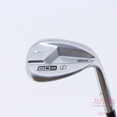 Mizuno S23 Satin Chrome Wedge Lob LW 60° 6 Deg Bounce X Grind FST KBS Hi-Rev 2.0 115 Steel Wedge Flex Right Handed 35.5in