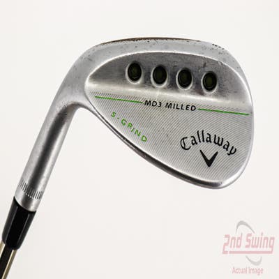 Callaway MD3 Milled Chrome S-Grind Wedge Sand SW 54° 10 Deg Bounce S Grind UST Mamiya Recoil 460 F4 Graphite Stiff Left Handed 35.0in