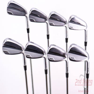 Ping i530 Iron Set 4-PW AW Dynamic Gold Mid 115 Steel Stiff Right Handed Red dot 38.5in