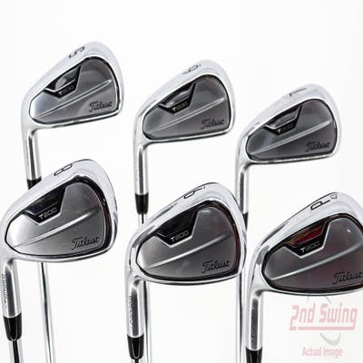 Titleist 2021 T200 Iron Set 5-PW True Temper AMT Black S300 Steel Stiff Left Handed 38.25in