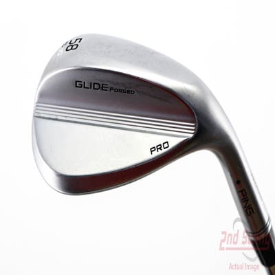 Ping Glide Forged Pro Wedge Lob LW 58° 10 Deg Bounce S Grind Z-Z 115 Wedge Steel Wedge Flex Right Handed Black Dot 35.0in