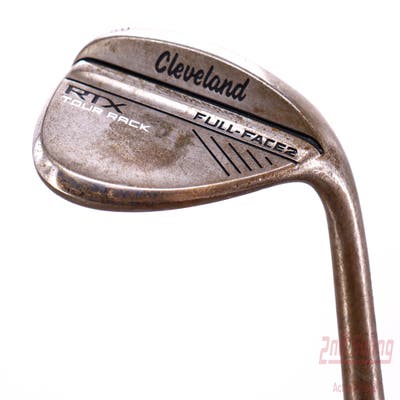 Cleveland RTX Full-Face 2 Tour Rack Raw Wedge Lob LW 58° 8 Deg Bounce Stock Steel Shaft Steel Wedge Flex Right Handed 35.5in