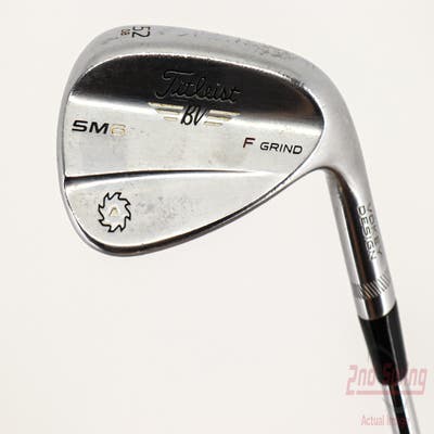 Titleist Vokey SM6 Tour Chrome Wedge Gap GW 52° 8 Deg Bounce F Grind SM6 BV Steel Wedge Flex Right Handed 35.5in