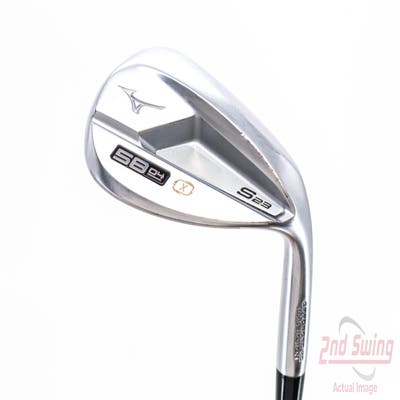 Mizuno S23 Satin Chrome Wedge Lob LW 58° 4 Deg Bounce X Grind FST KBS Hi-Rev 2.0 115 Steel Wedge Flex Right Handed 35.5in