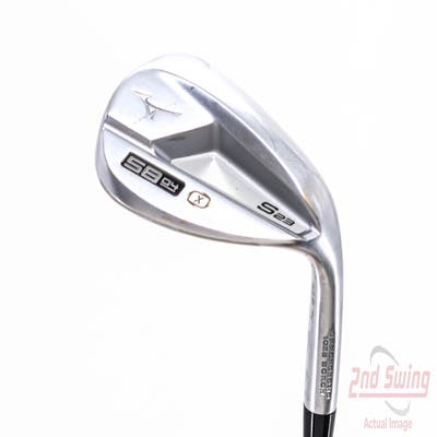 Mint Mizuno S23 Satin Chrome Wedge Lob LW 58° 4 Deg Bounce X Grind FST KBS Hi-Rev 2.0 115 Steel Wedge Flex Right Handed 35.5in