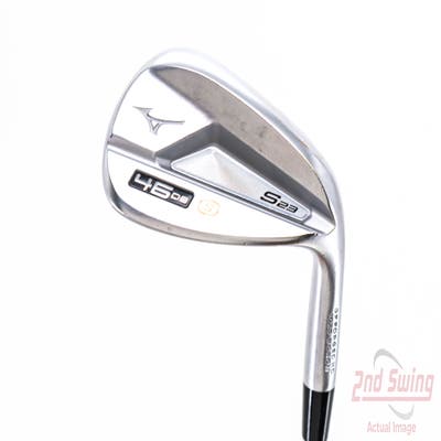 Mint Mizuno S23 Satin Chrome Wedge Pitching Wedge PW 46° 8 Deg Bounce S Grind FST KBS Hi-Rev 2.0 115 Steel Wedge Flex Right Handed 35.5in