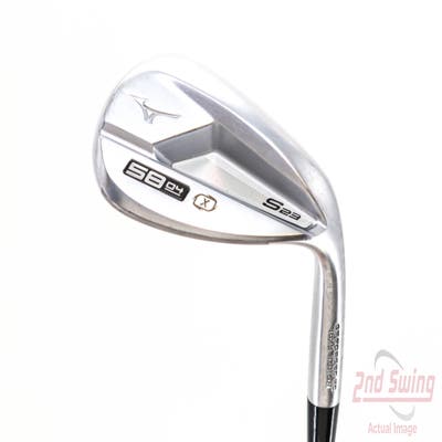 Mint Mizuno S23 Satin Chrome Wedge Lob LW 58° 4 Deg Bounce X Grind FST KBS Hi-Rev 2.0 115 Steel Wedge Flex Right Handed 35.5in