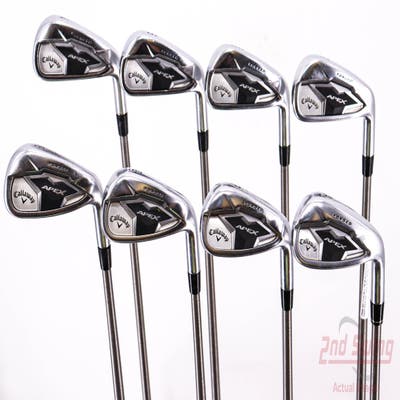 Callaway Apex 19 Iron Set 4-PW AW Aerotech SteelFiber fc90cw Graphite Regular Right Handed 38.5in