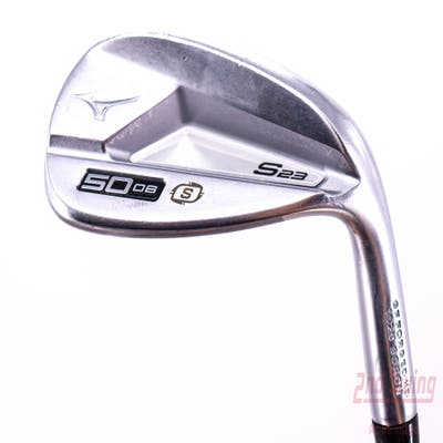 Mizuno S23 Satin Chrome Wedge Gap GW 50° 8 Deg Bounce S Grind FST KBS Hi-Rev 2.0 115 Steel Wedge Flex Right Handed 35.5in