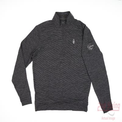 New W/ Logo Mens Johnnie-O 1/4 Zip Pullover Small S Gray MSRP $128