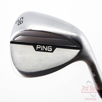 Ping s159 Chrome Wedge Lob LW 58° 10 Deg Bounce S Grind Z-Z 115 Wedge Steel Wedge Flex Right Handed Black Dot 35.25in