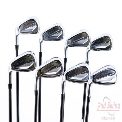 Titleist 2023 T350 Iron Set 4-PW GW Mitsubishi Tensei Blue AM2 Graphite Stiff Left Handed 38.5in