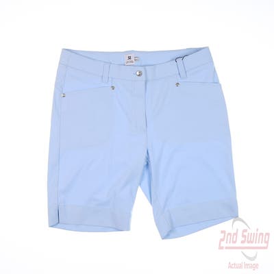 New Womens Daily Sports Shorts 10 Blue MSRP $135