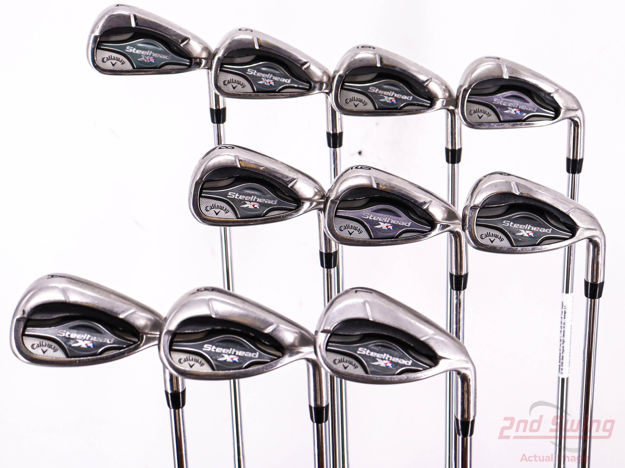 Callaway Steelhead X14 iron set. (4-PW, AW, SW) Right handed. good