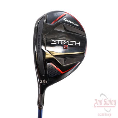 TaylorMade Stealth 2 Fairway Wood 3 Wood HL 16.5° Graphite Design Tour AD VR-6 Graphite Stiff Left Handed 41.5in