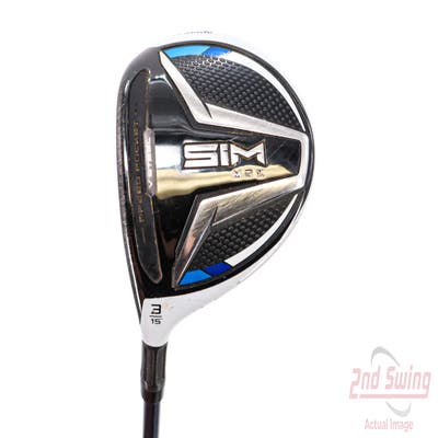 TaylorMade SIM MAX Fairway Wood 3 Wood 3W 15° Fujikura Ventus Blue 5 Graphite Regular Left Handed 43.75in