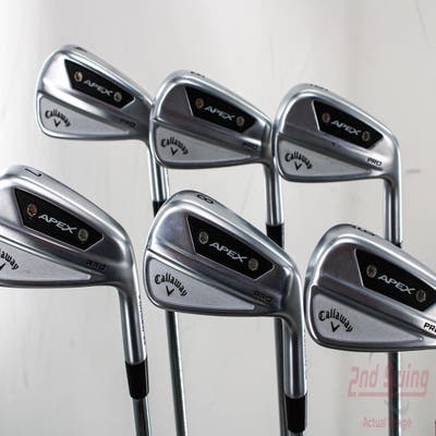 Callaway Apex Pro 24 Iron Set 4-9 Iron Dynamic Gold Mid 115 Steel Stiff Right Handed 38.0in