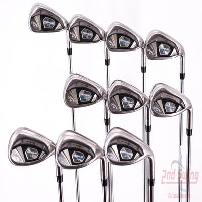 Callaway Rogue X Iron Set 4-PW AW GW SW True Temper XP 95 Stepless Steel Stiff Right Handed 40.0in