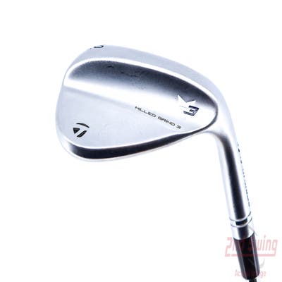 TaylorMade Milled Grind 3 Raw Chrome Wedge Lob LW 60° 10 Deg Bounce True Temper Dynamic Gold Steel Wedge Flex Right Handed 35.0in