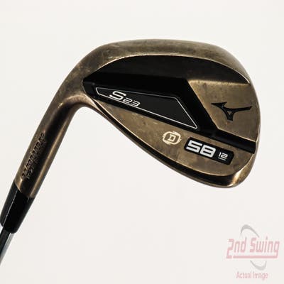 Mint Mizuno S23 Copper Cobalt Wedge Lob LW 58° 12 Deg Bounce D Grind FST KBS Hi-Rev 2.0 115 Steel Wedge Flex Left Handed 35.5in