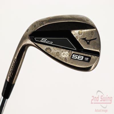 Mint Mizuno S23 Copper Cobalt Wedge Lob LW 58° 12 Deg Bounce D Grind FST KBS Hi-Rev 2.0 115 Steel Wedge Flex Left Handed 35.5in