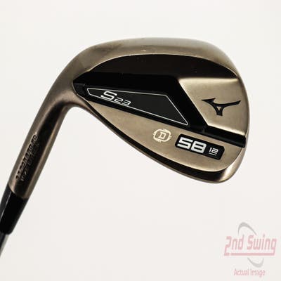 Mint Mizuno S23 Copper Cobalt Wedge Lob LW 58° 12 Deg Bounce D Grind FST KBS Hi-Rev 2.0 115 Steel Wedge Flex Left Handed 35.5in