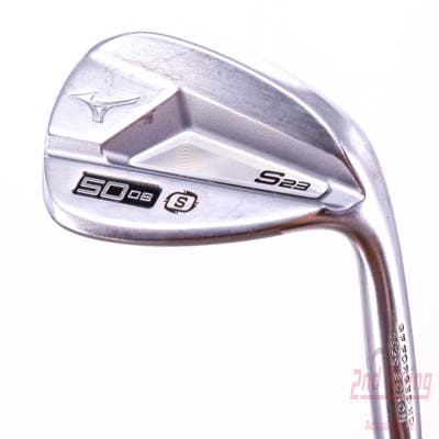 Mizuno S23 Satin Chrome Wedge Gap GW 50° 8 Deg Bounce S Grind FST KBS Hi-Rev 2.0 115 Steel Wedge Flex Right Handed 35.5in