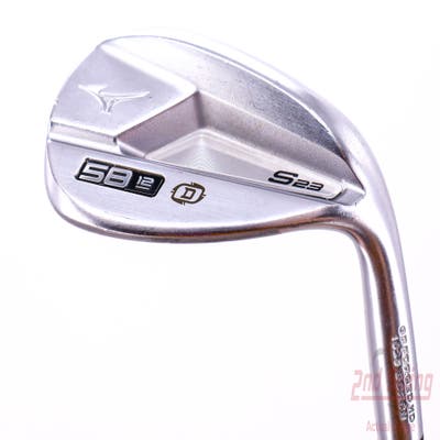 Mizuno S23 Satin Chrome Wedge Lob LW 58° 12 Deg Bounce D Grind FST KBS Hi-Rev 2.0 115 Steel Wedge Flex Right Handed 35.5in